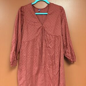 NWT Old Navy Long Sleeve Plunge Ball Dress-Medium